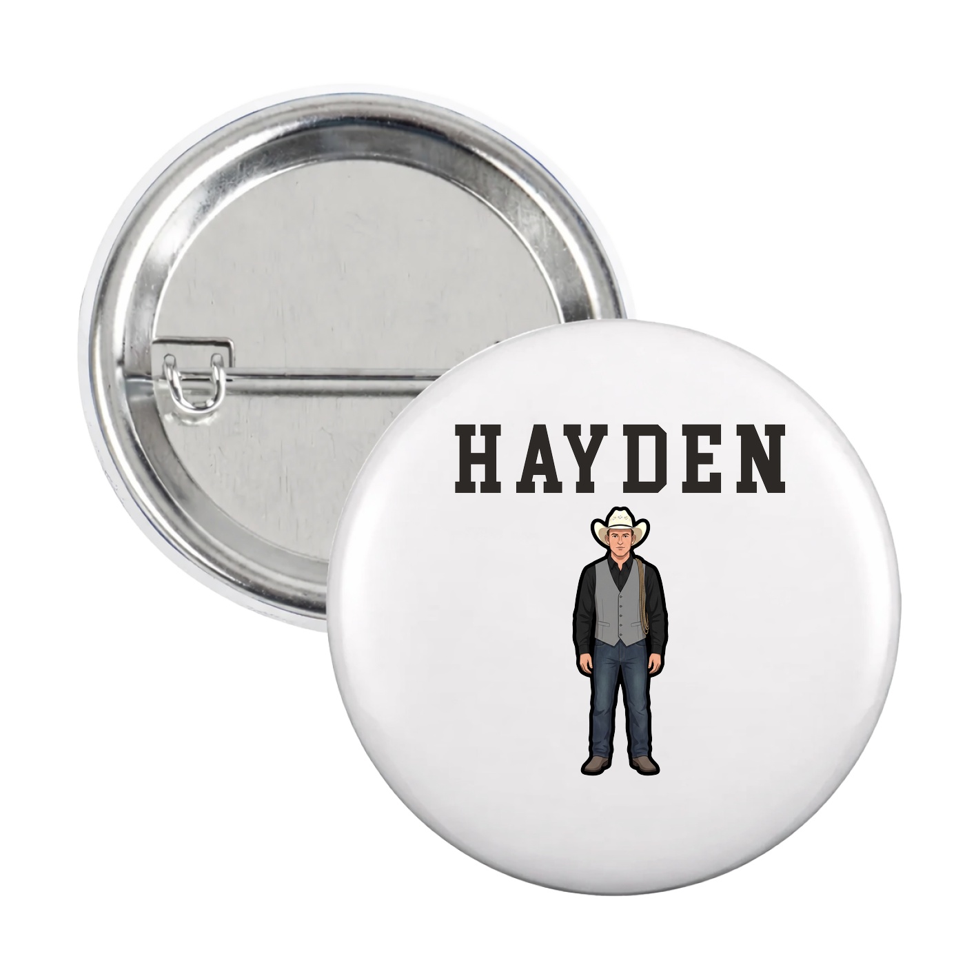 Game Day Button — Shirsey in White