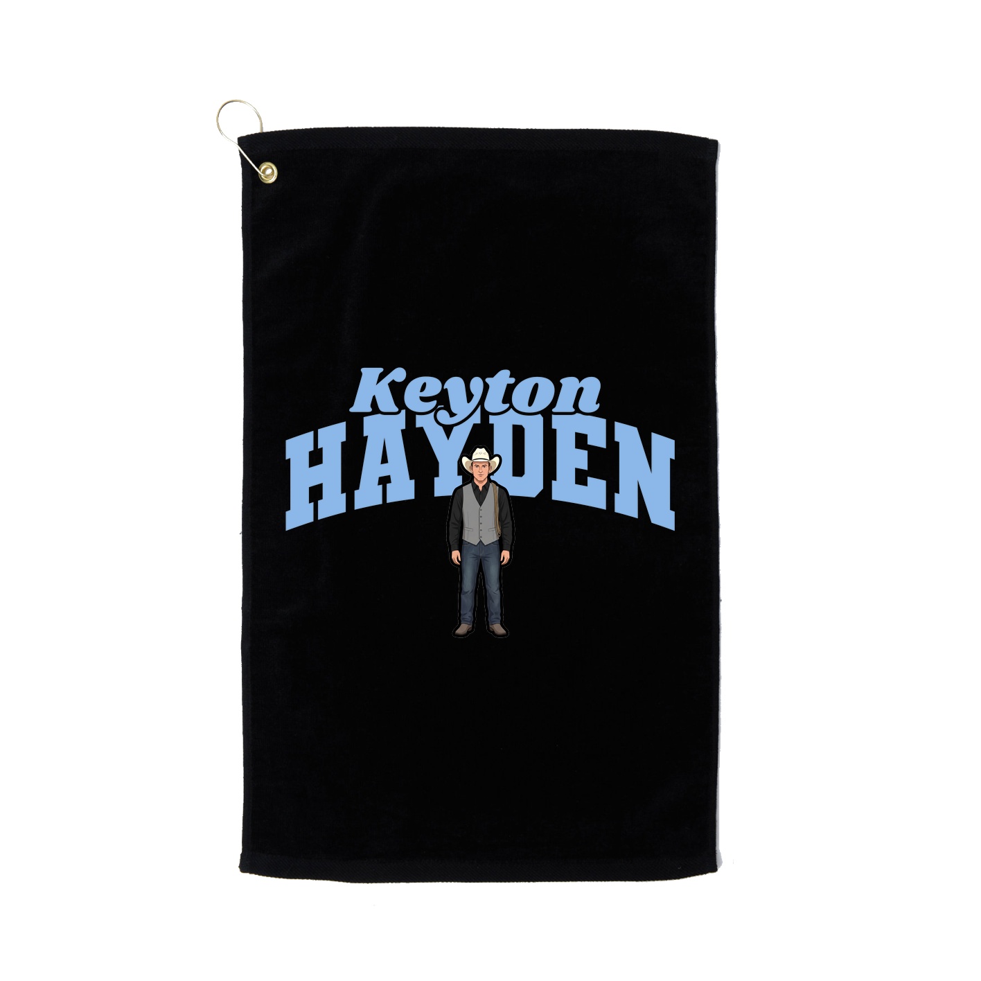 Golf Towel — Signature Arch in Black