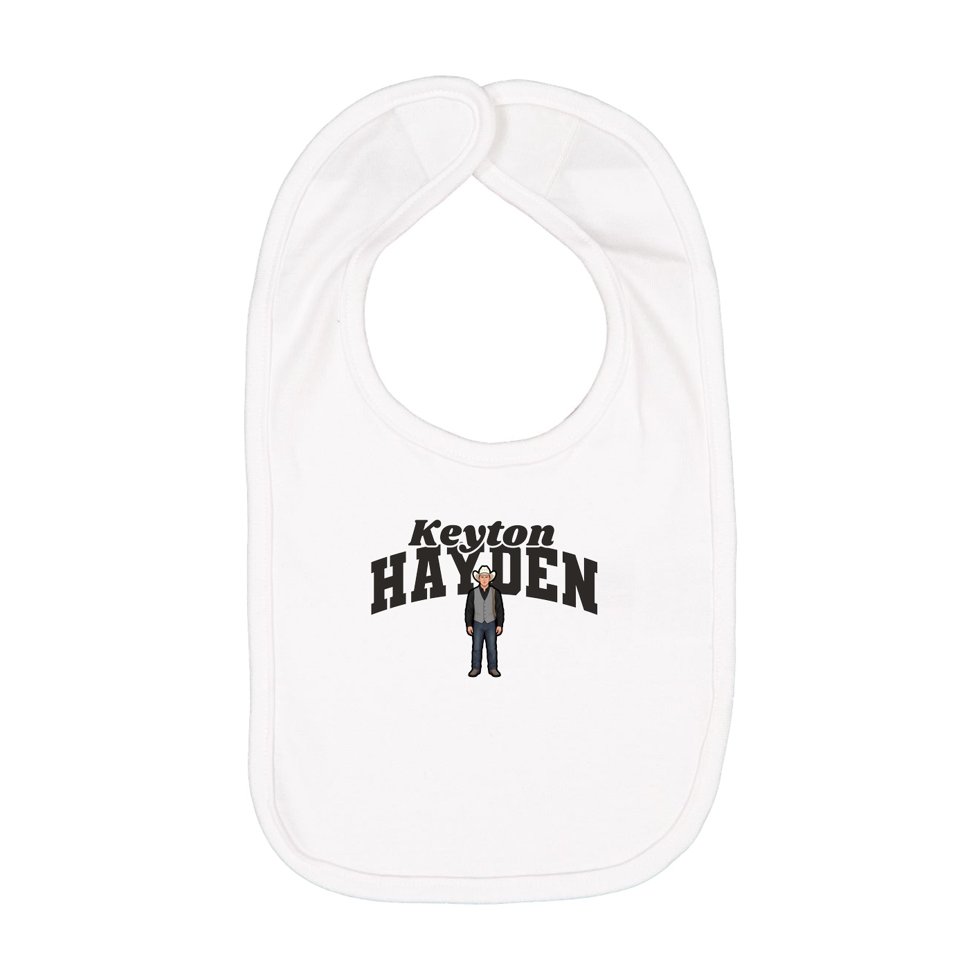 Infant Bib — Signature Arch in White