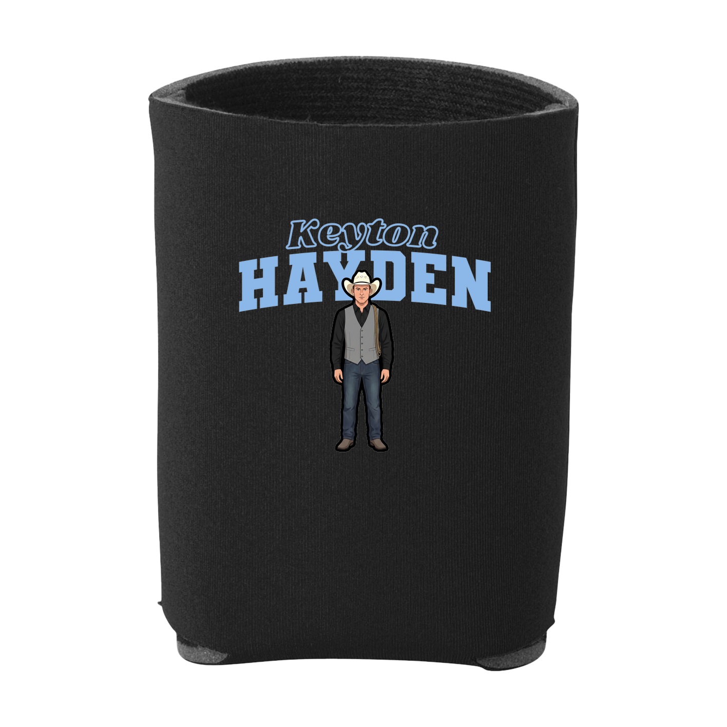 Can Holder — Name Arch in Black