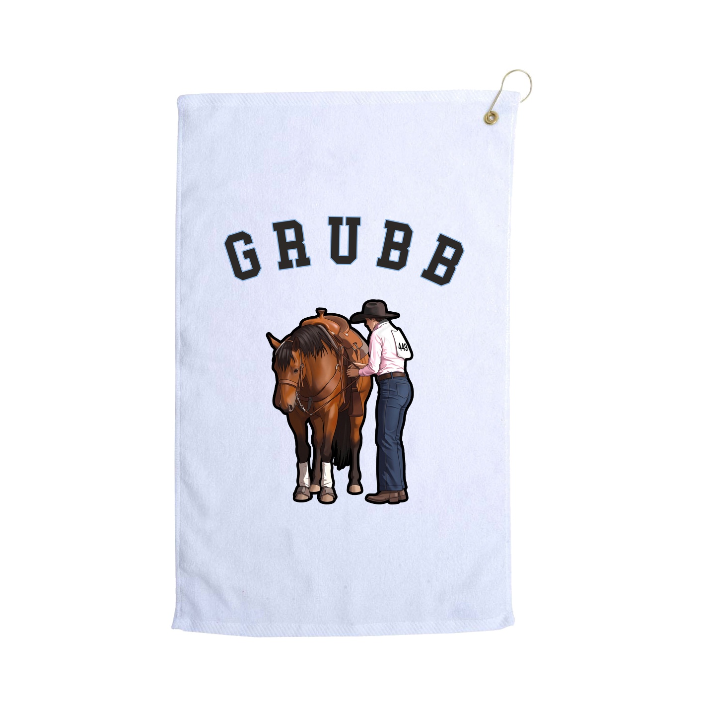 Golf Towel — Shirsey Arch in White