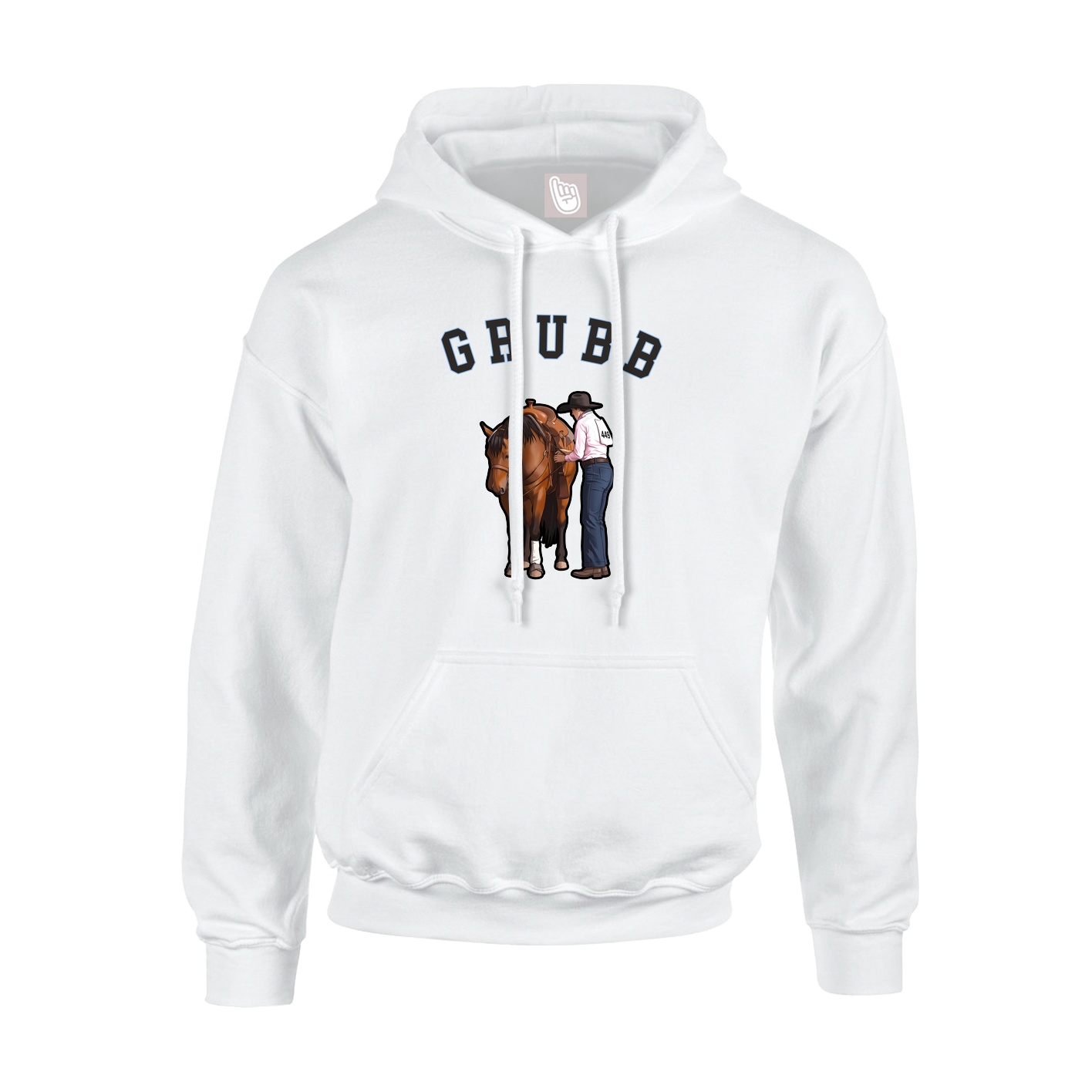 Hoodie — Shirsey Arch in White