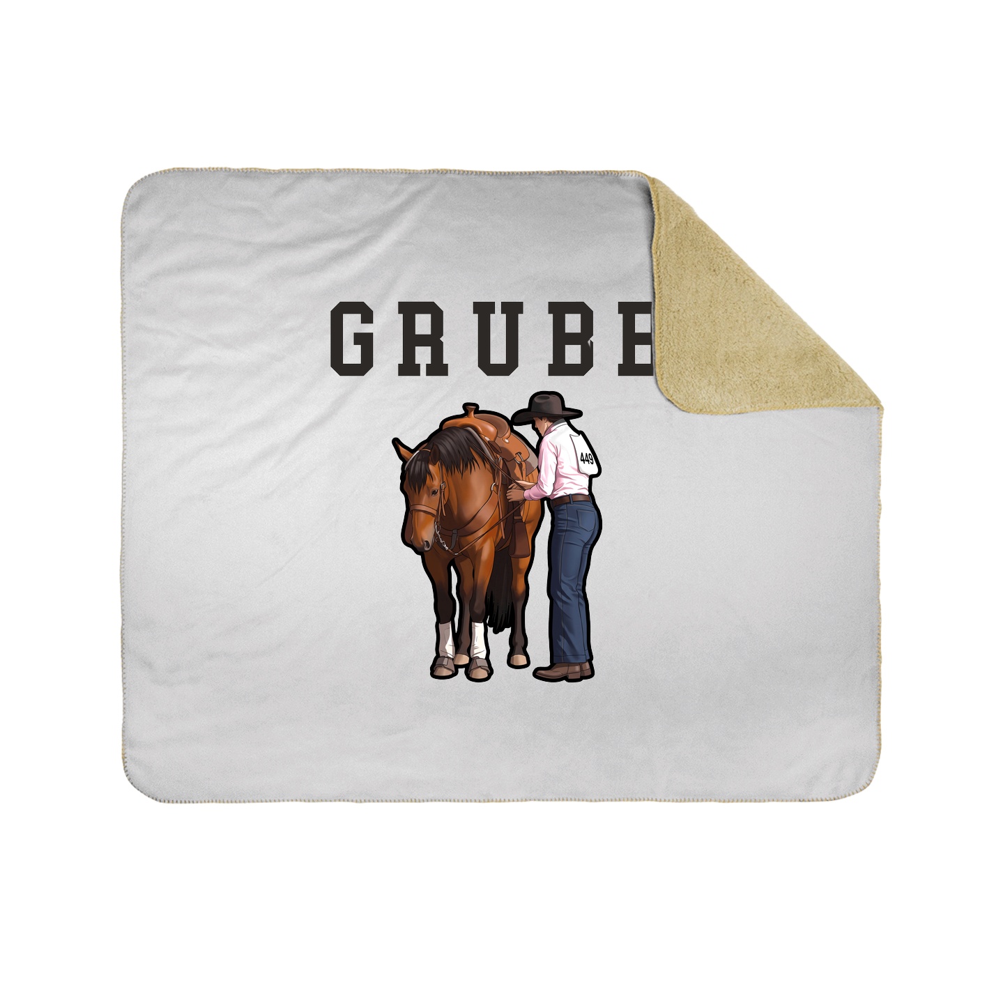 Throw Blanket — Shirsey in White
