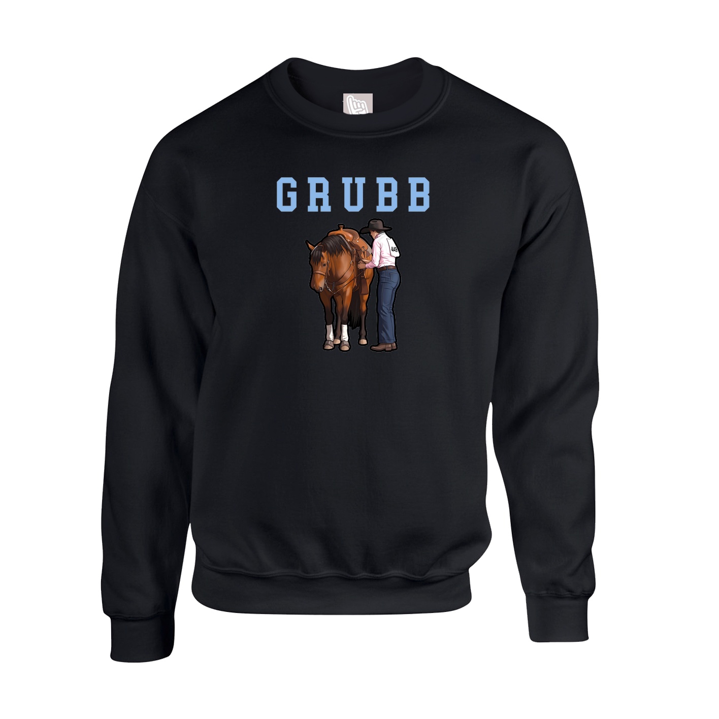 Fleece Crew — Shirsey in Black