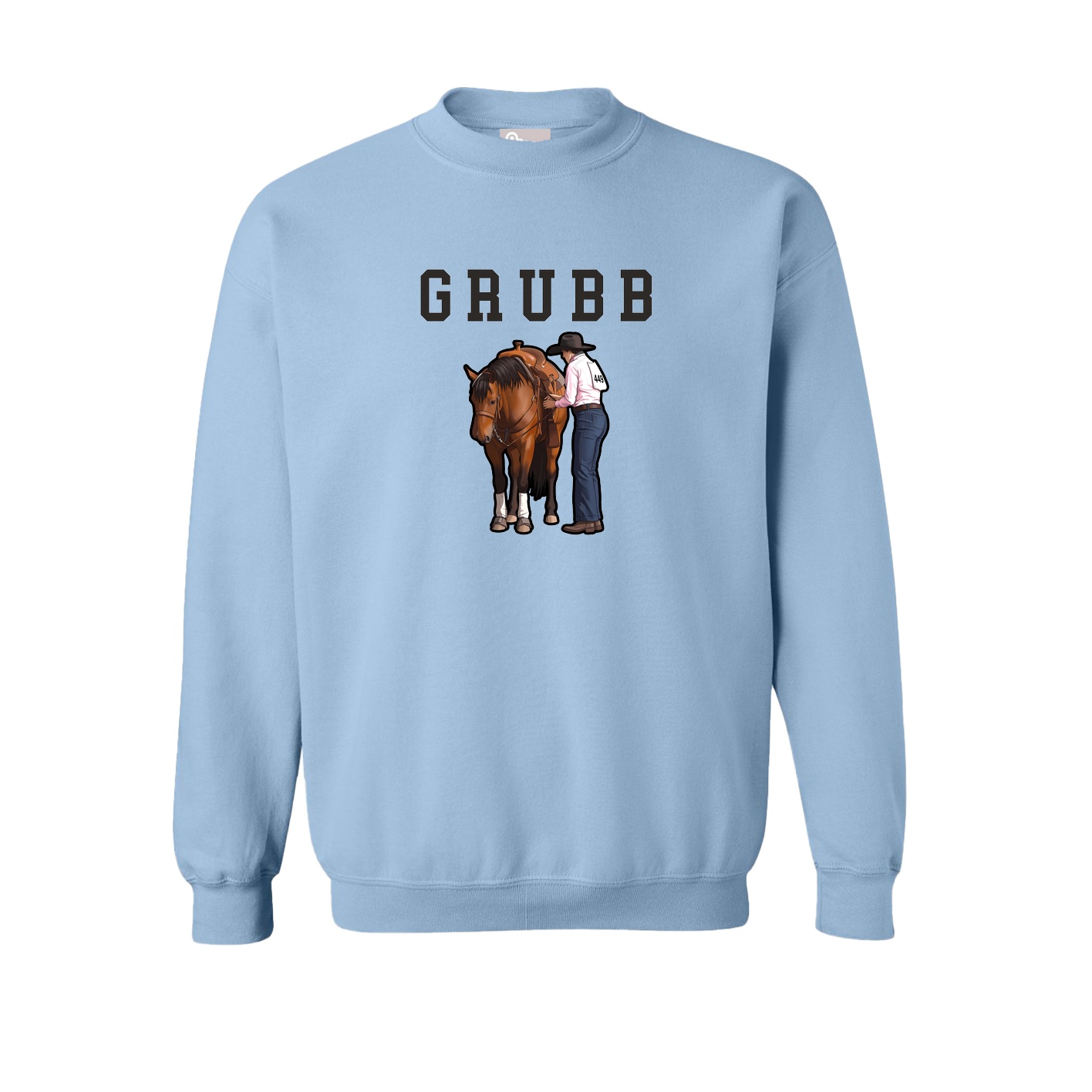 Fleece Crew — Shirsey in Light Blue