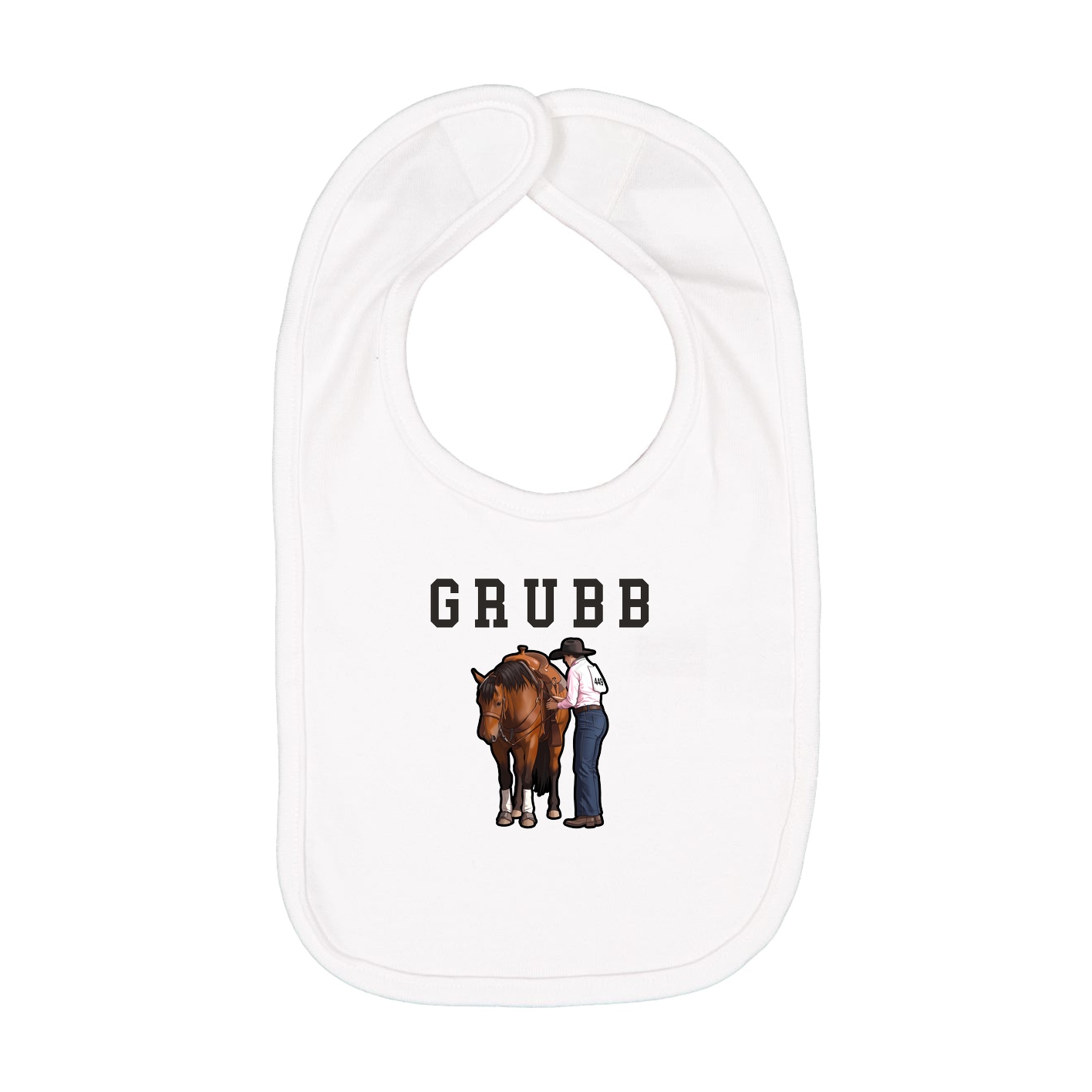 Infant Bib — Shirsey in White