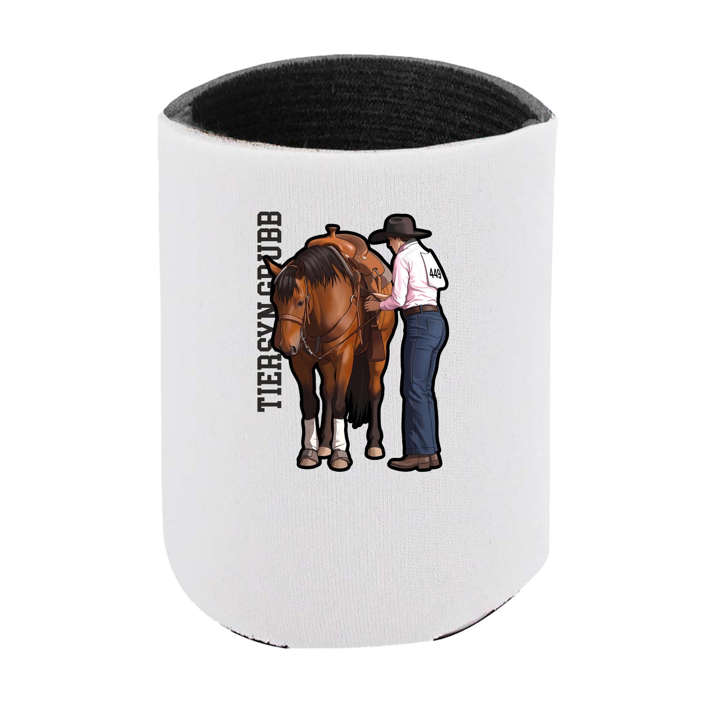 Can Holder — Name Vertical in White