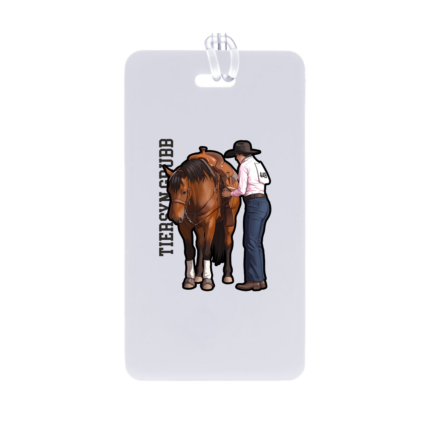Bag Tag — Name Vertical in Classic