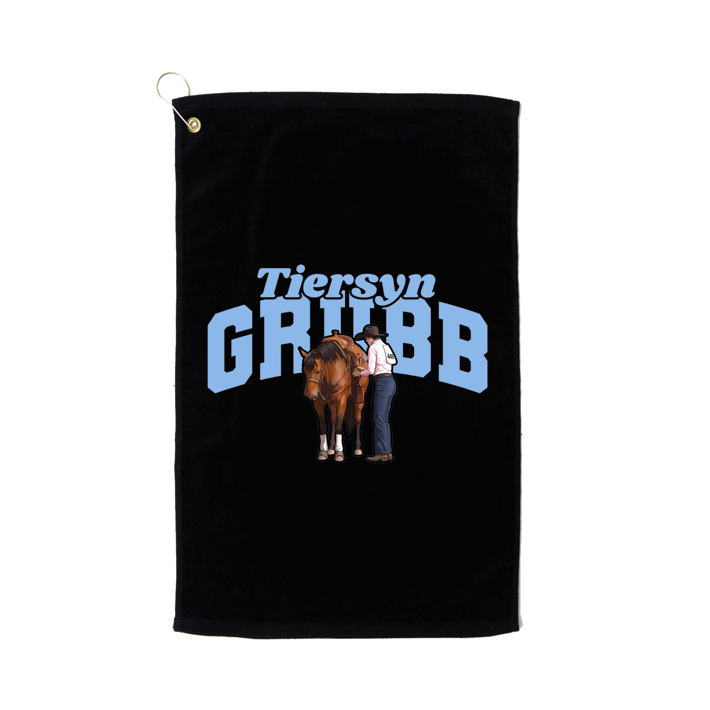 Golf Towel — Signature Arch in Black