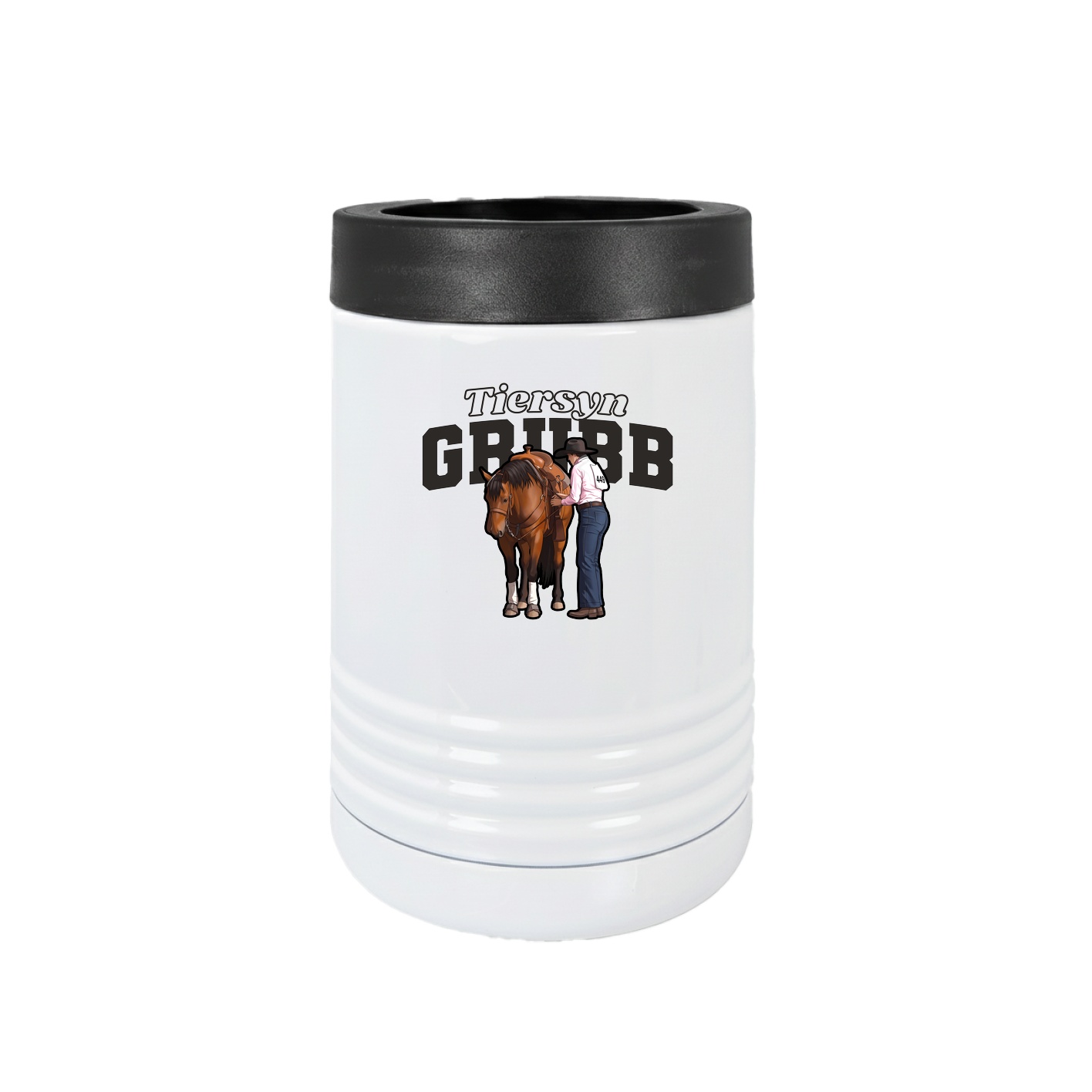 Beverage Holder — Name Arch in White