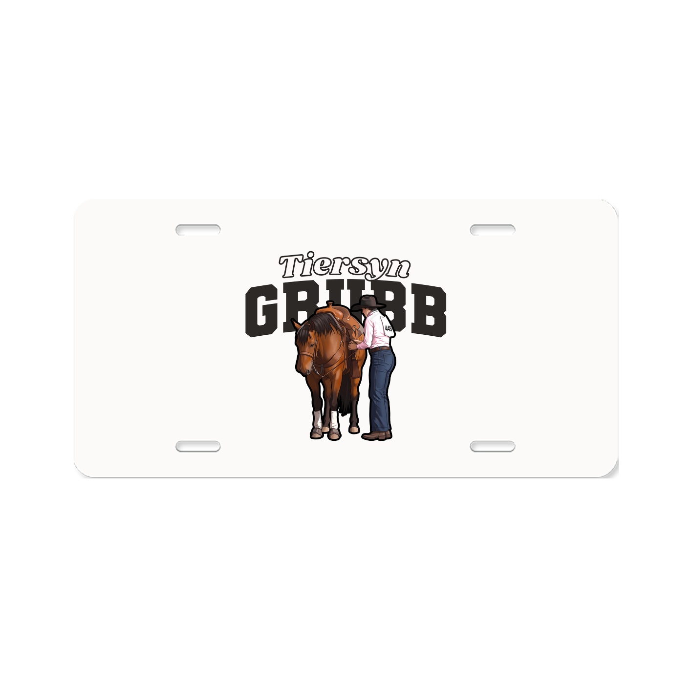 License Plate — Name Arch in Classic