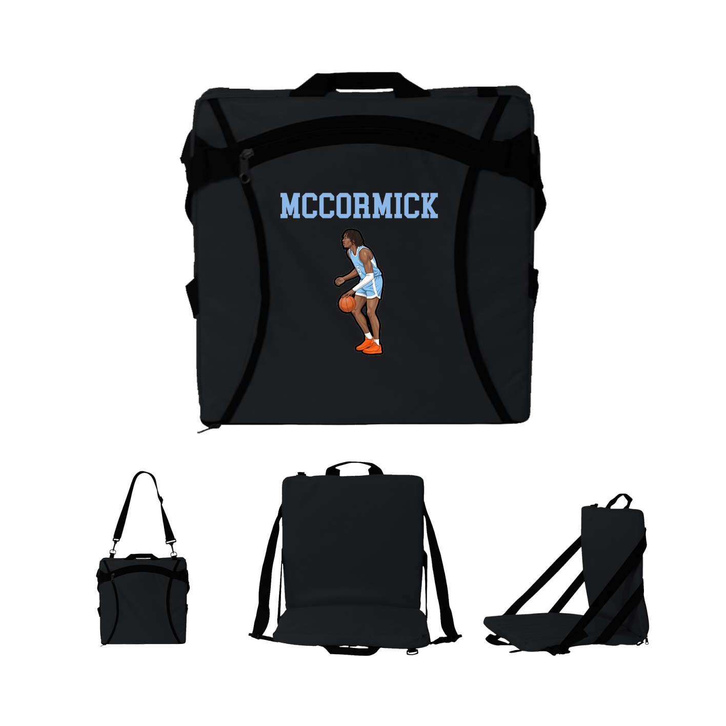 Folding Stadium Seat — Shirsey in Black