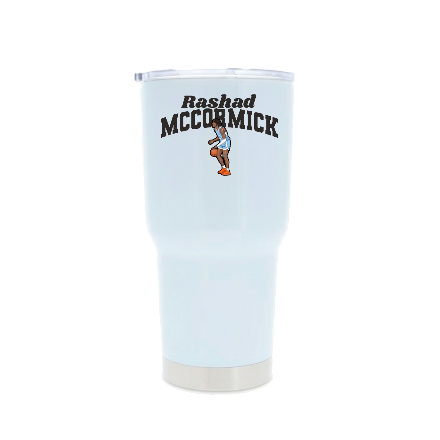 30oz Stainless Steel Tumbler — Signature Arch in White