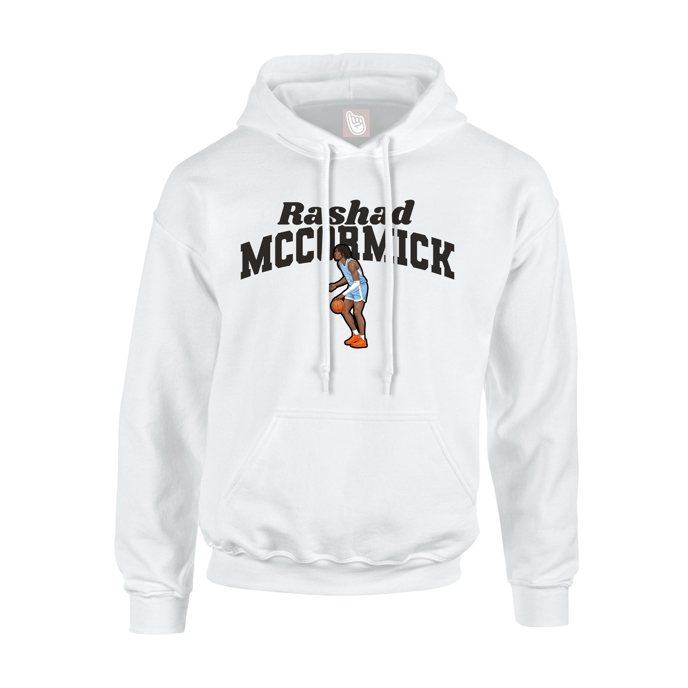 Youth Hoodie — Signature Arch in White