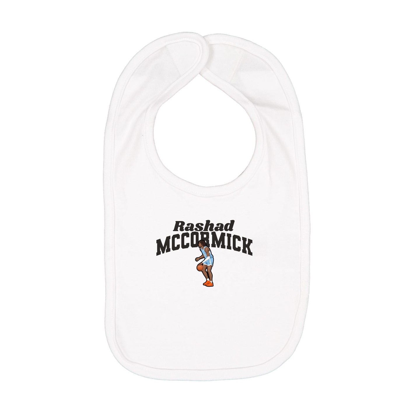 Infant Bib — Signature Arch in White