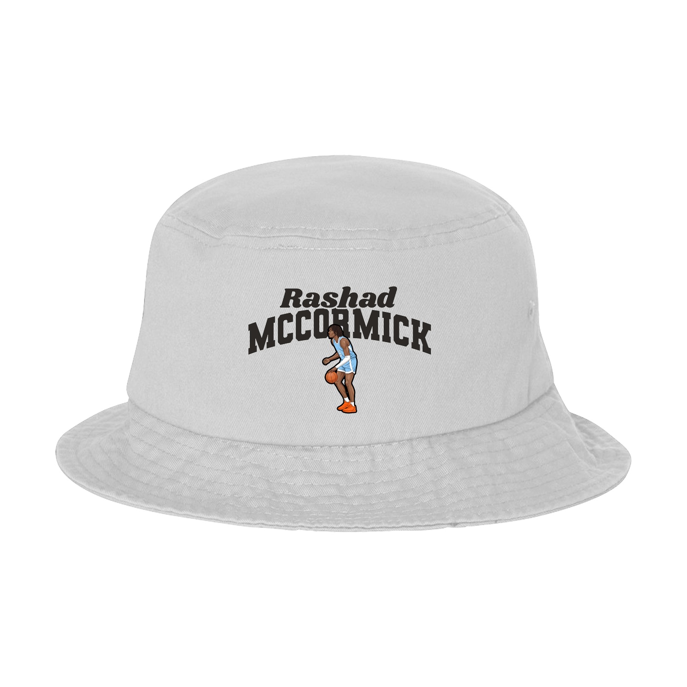 Bucket Cap — Signature Arch in White