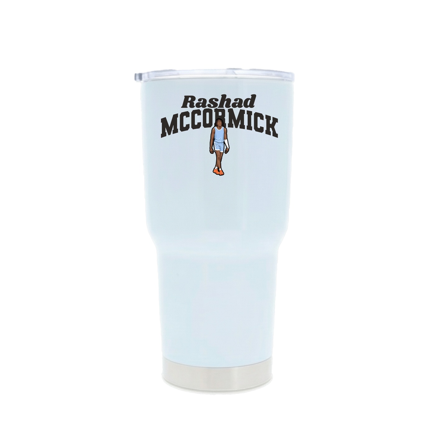 30oz Stainless Steel Tumbler — Signature Arch in White