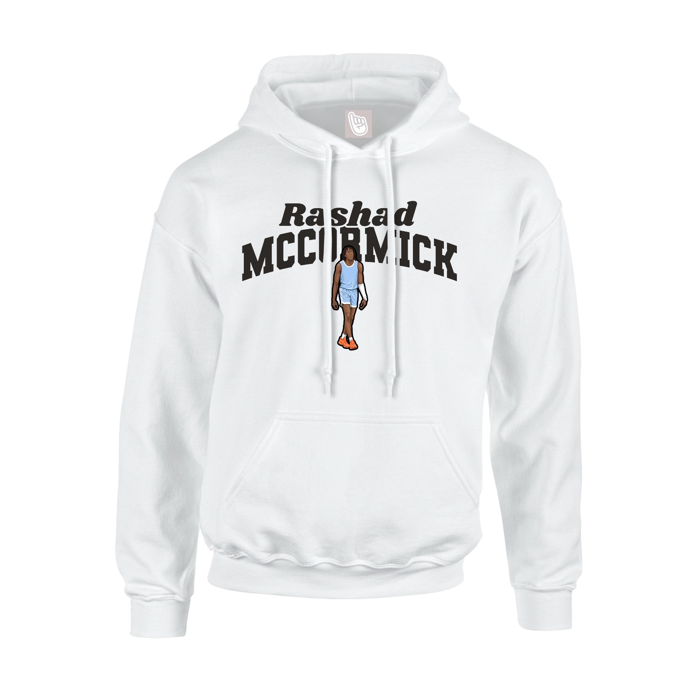 Hoodie — Signature Arch in White