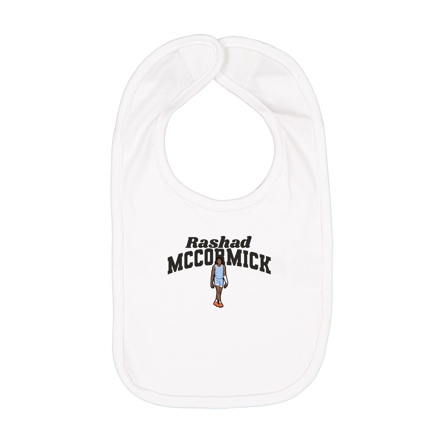 Infant Bib — Signature Arch in White