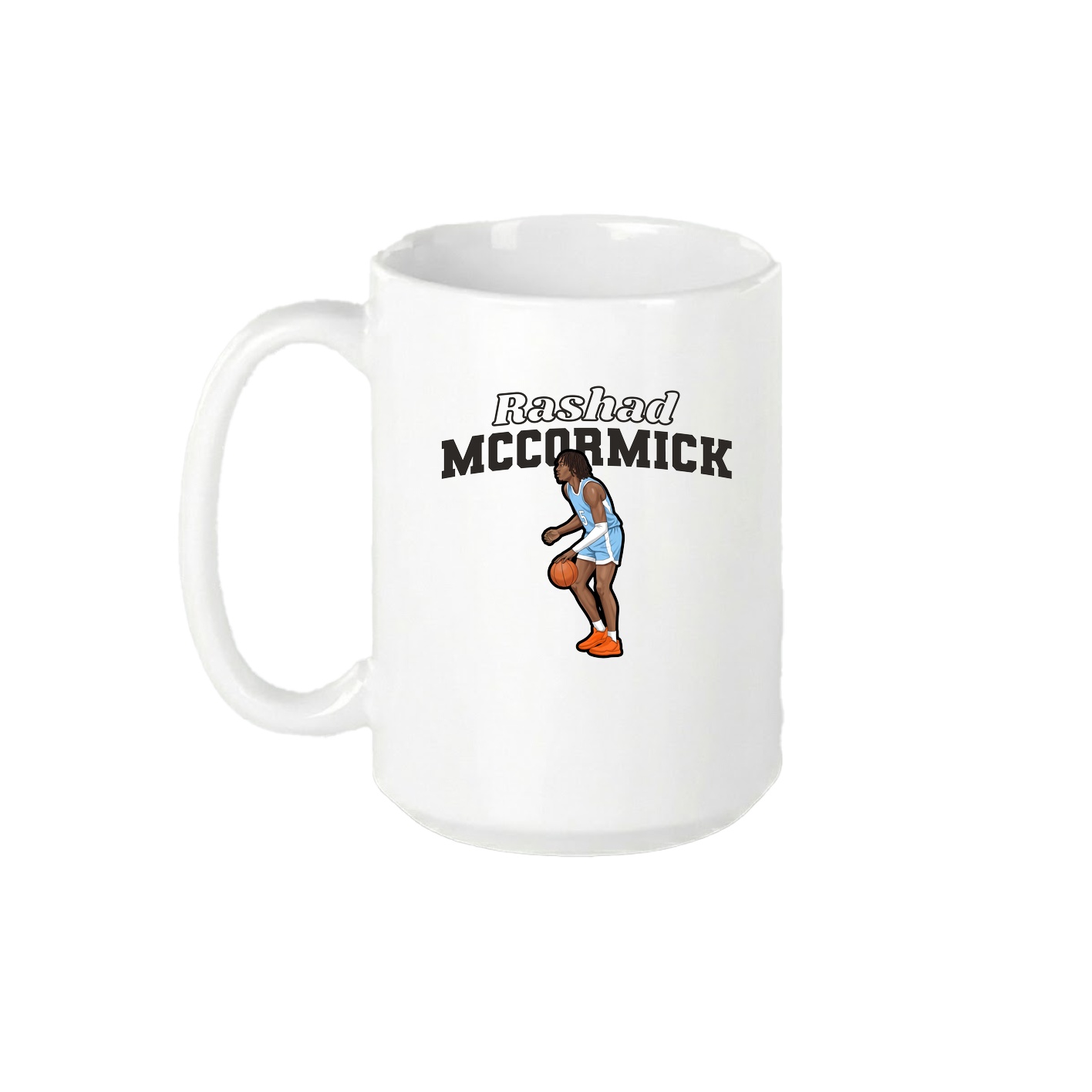 15oz Coffee Mug — Name Arch in White
