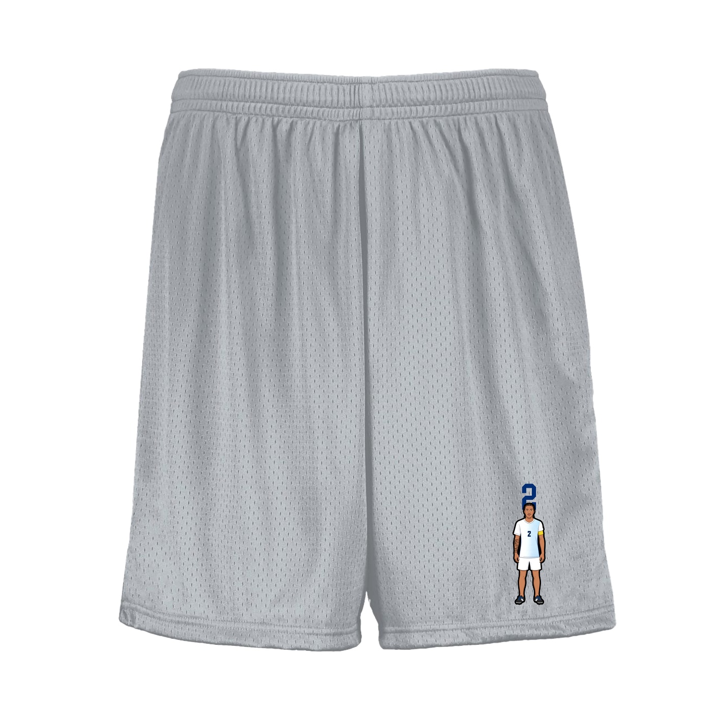 Shorts — Number Top in Silver