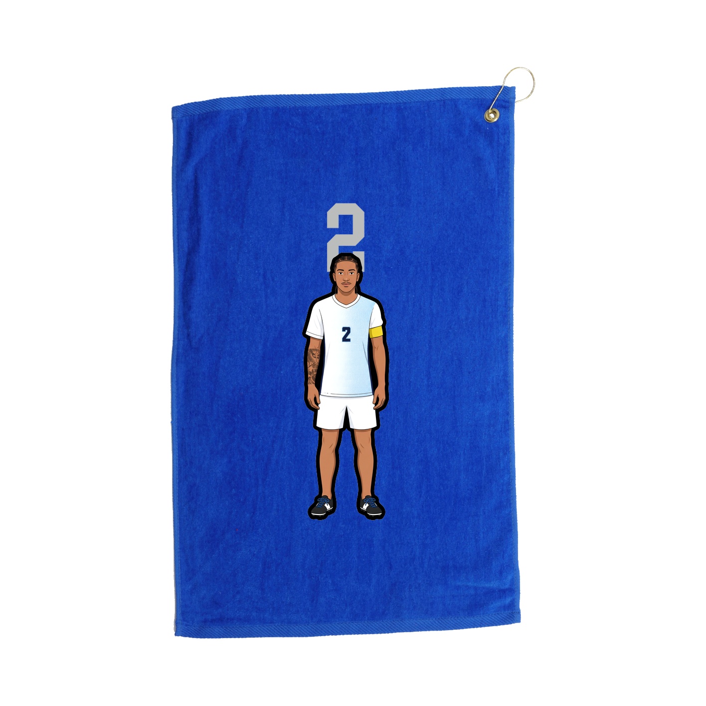 Golf Towel — Number Top in Royal