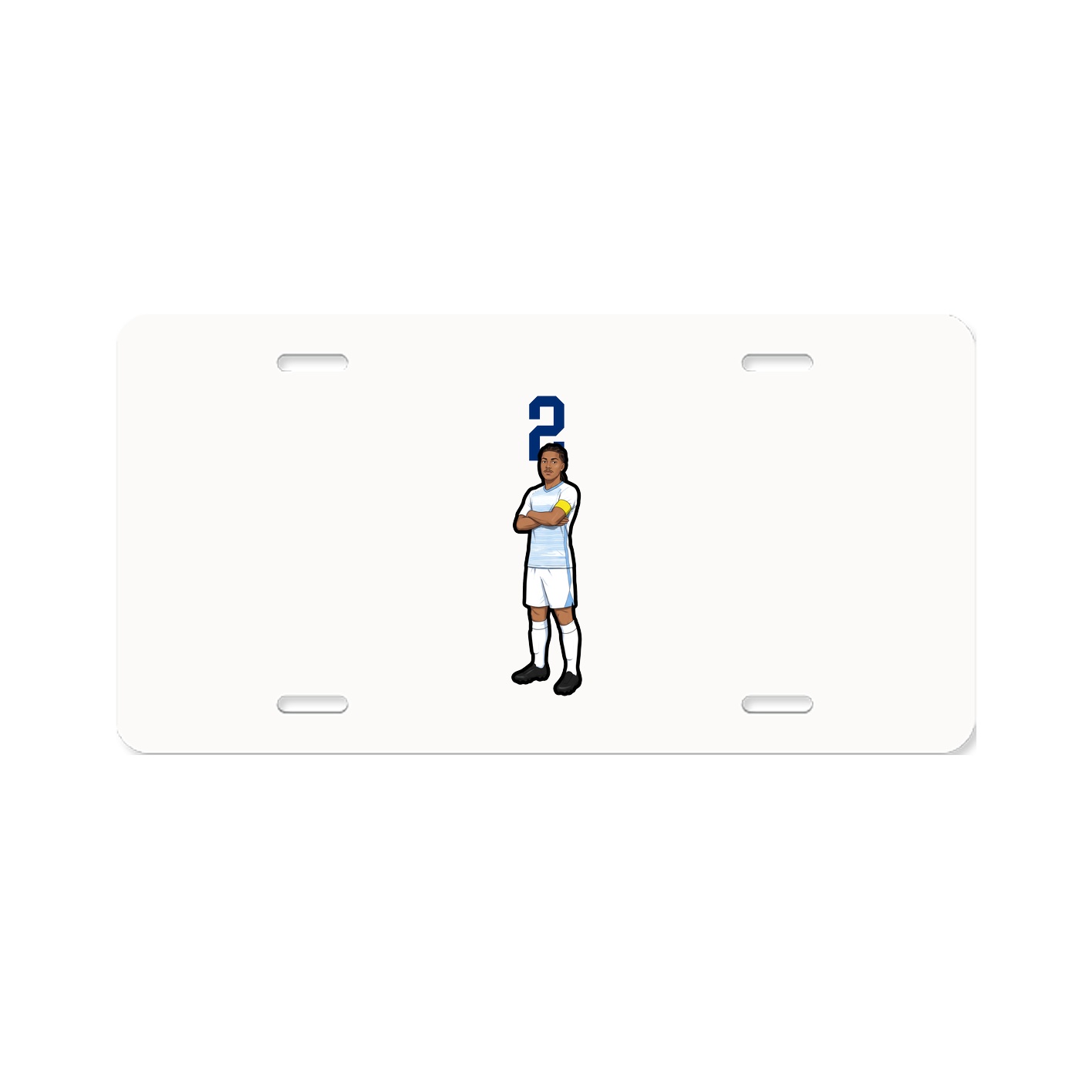 License Plate — Number Top in Classic