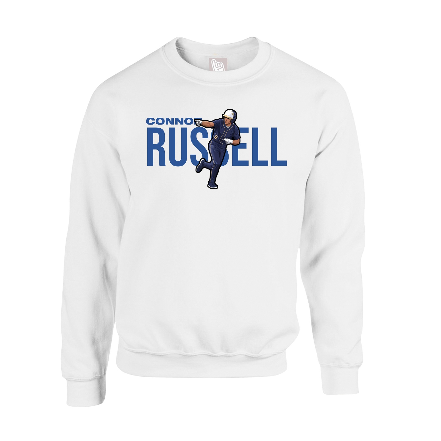 Fleece Crew — Player Name in White