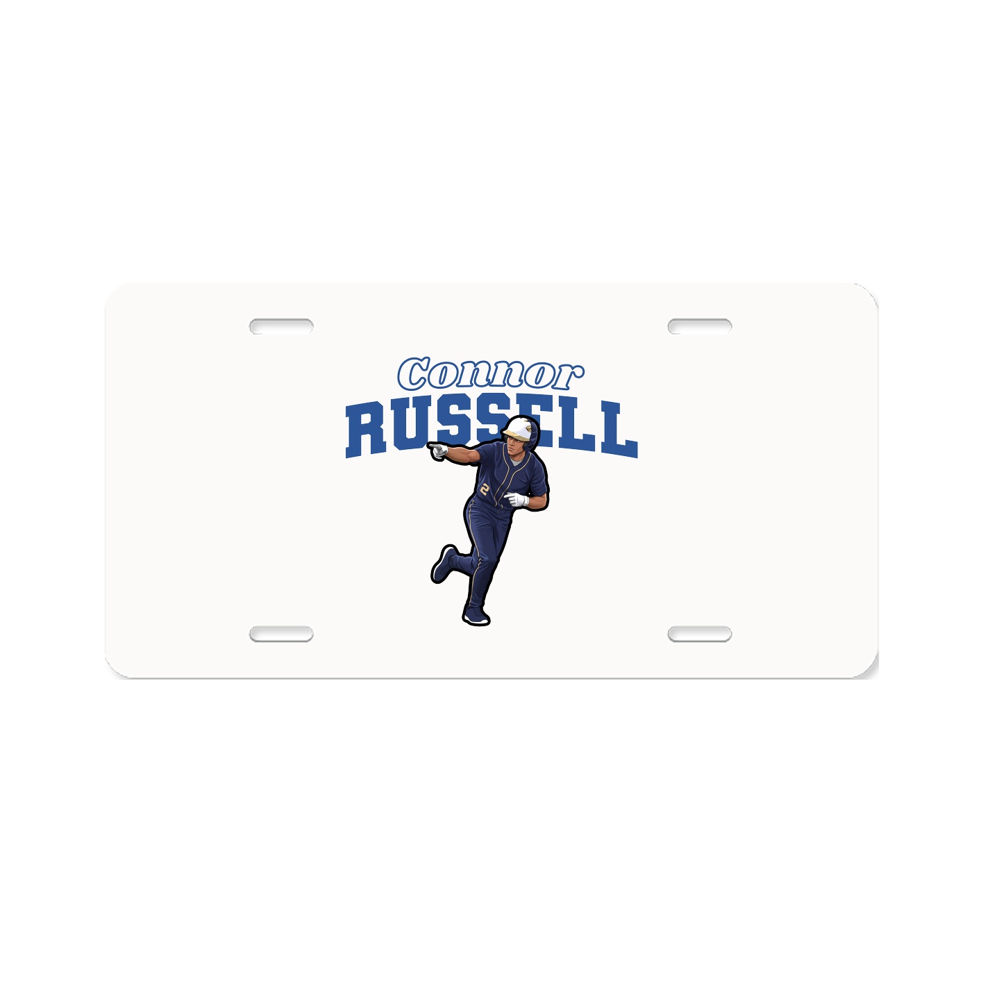 License Plate — Name Arch in Classic