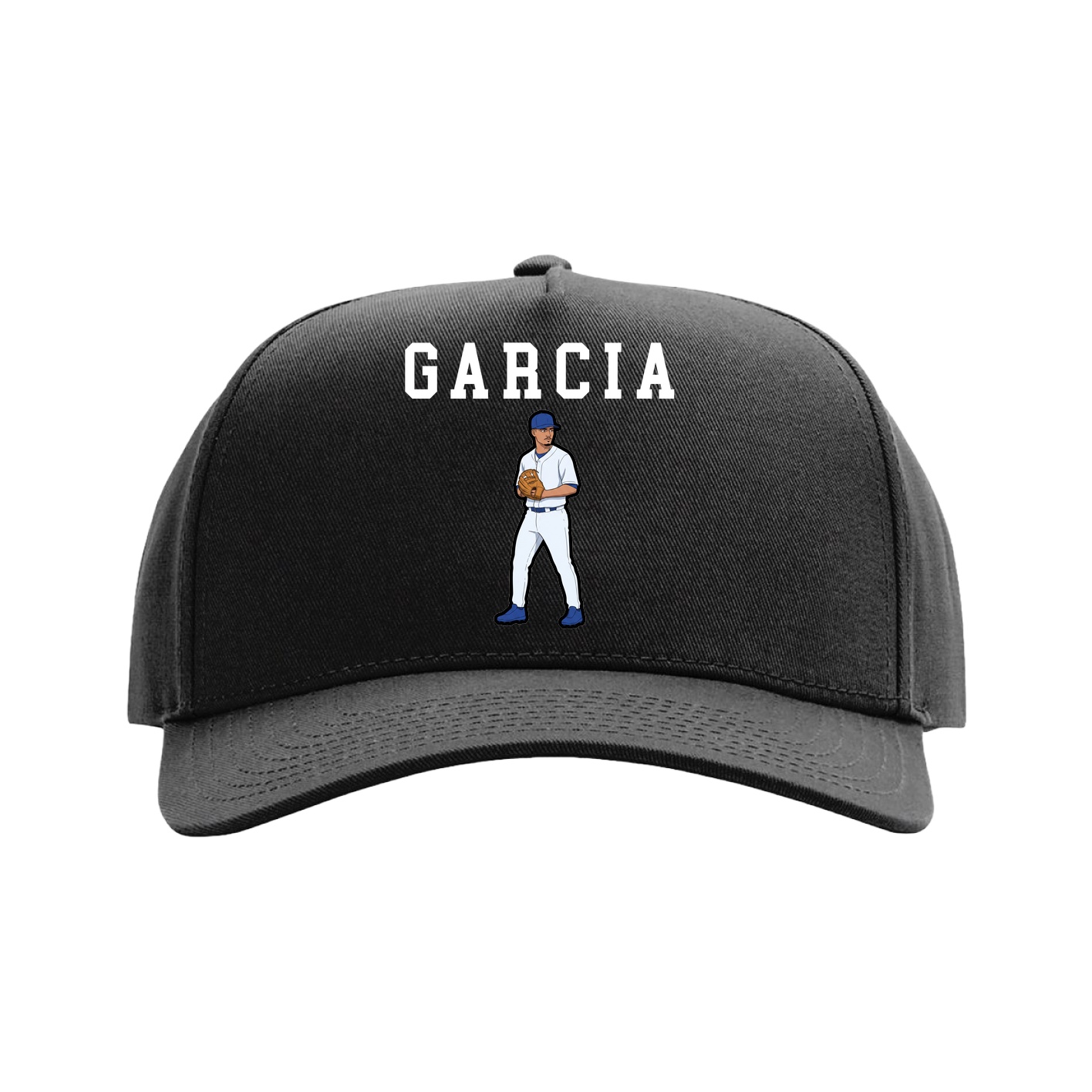 Full Fabric Five-Panel Champ Cap — Shirsey in Black