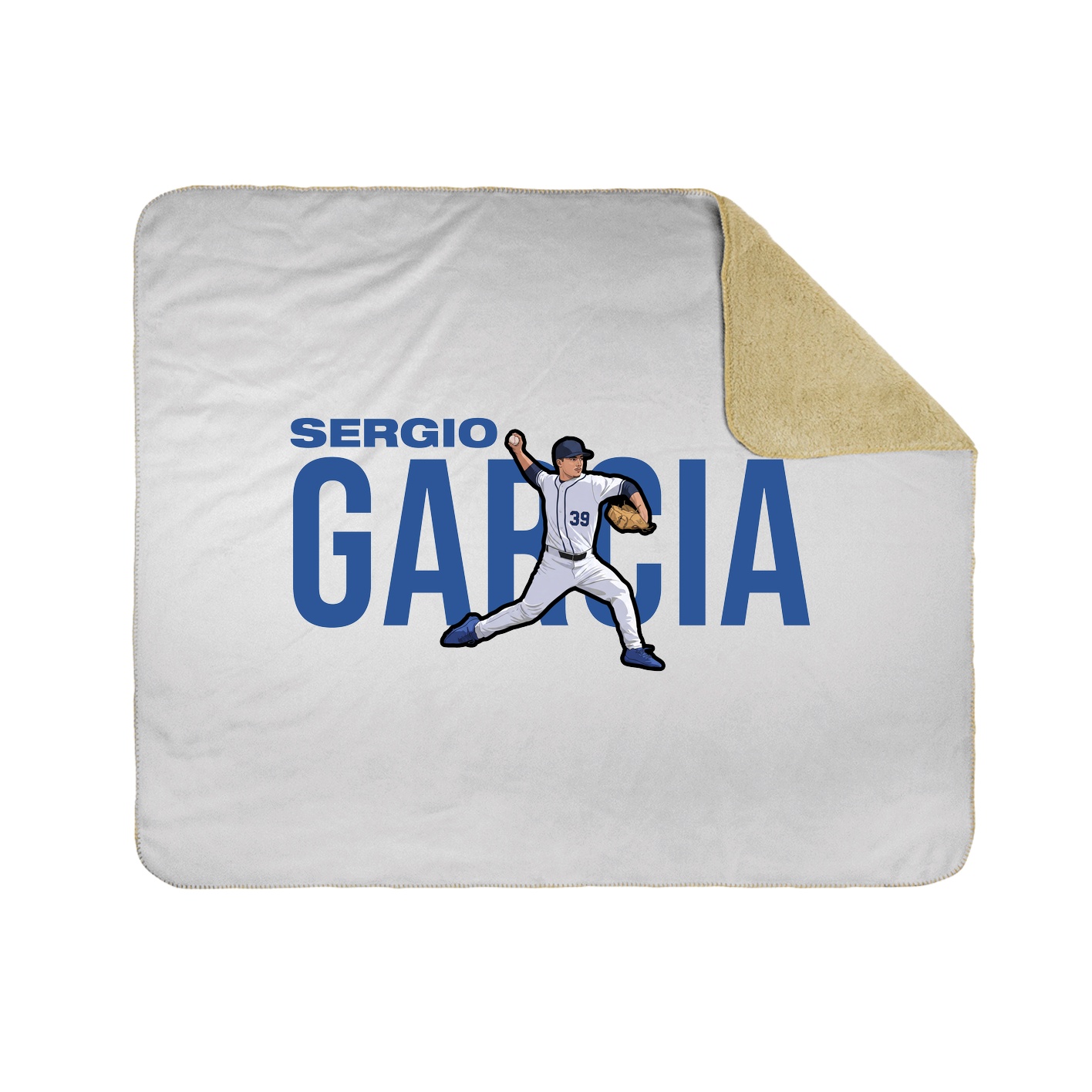 Throw Blanket — Player Name in White