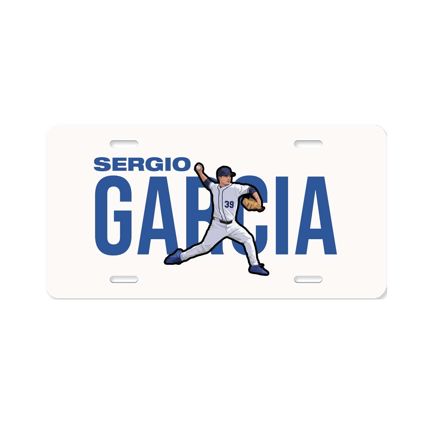 License Plate — Player Name in Classic