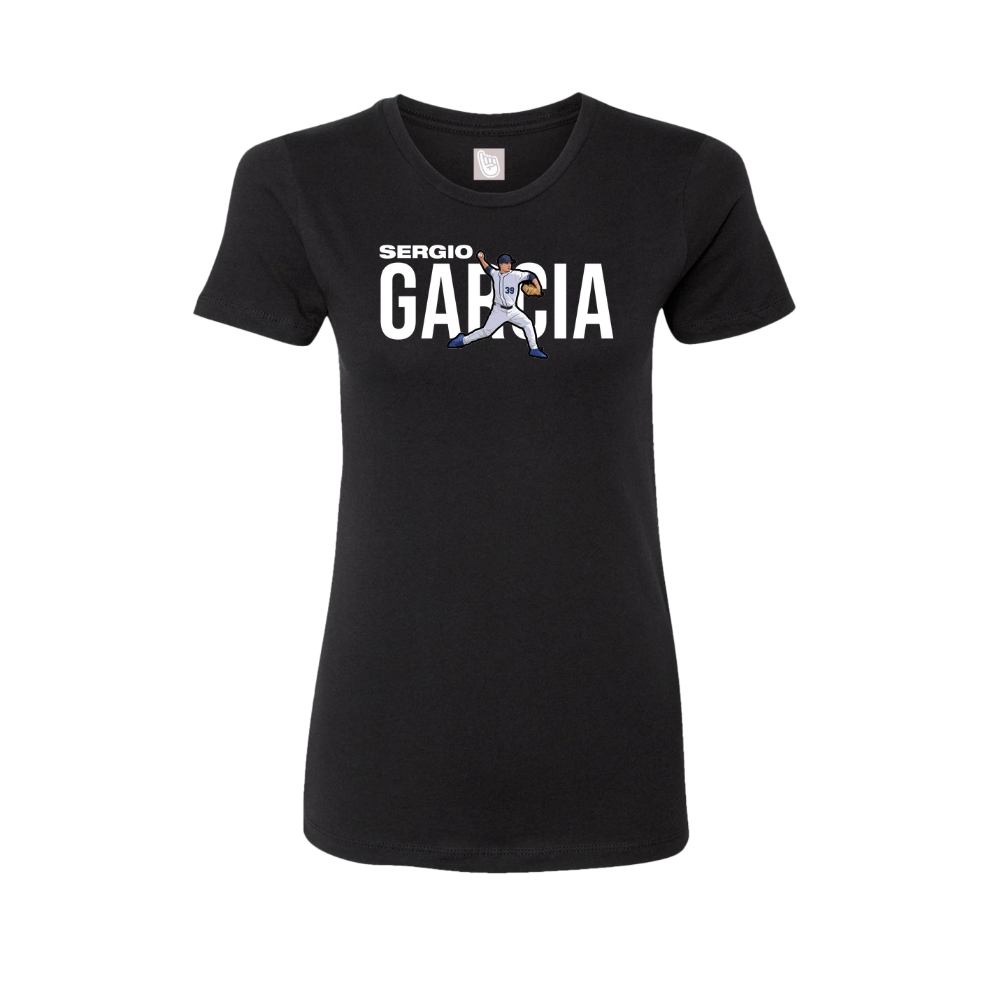 Fitted Women's Tee — Player Name in Black