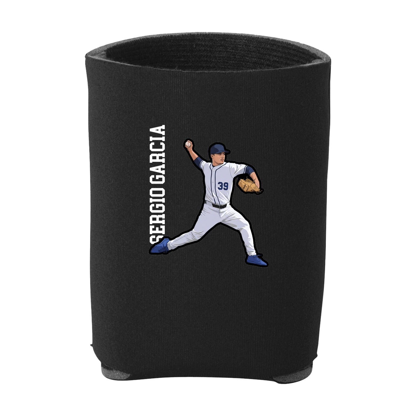 Can Holder — Name Vertical in Black