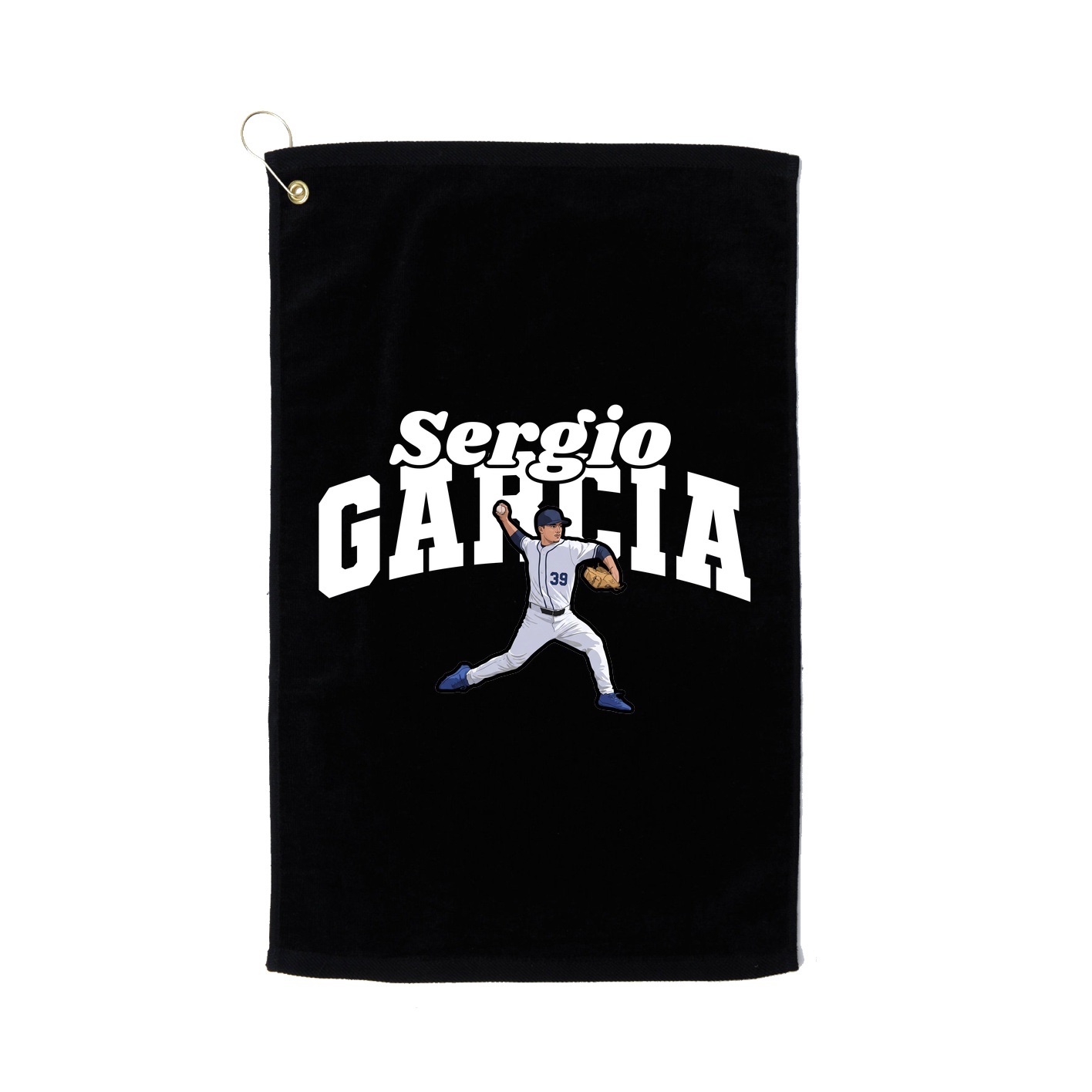 Golf Towel — Signature Arch in Black