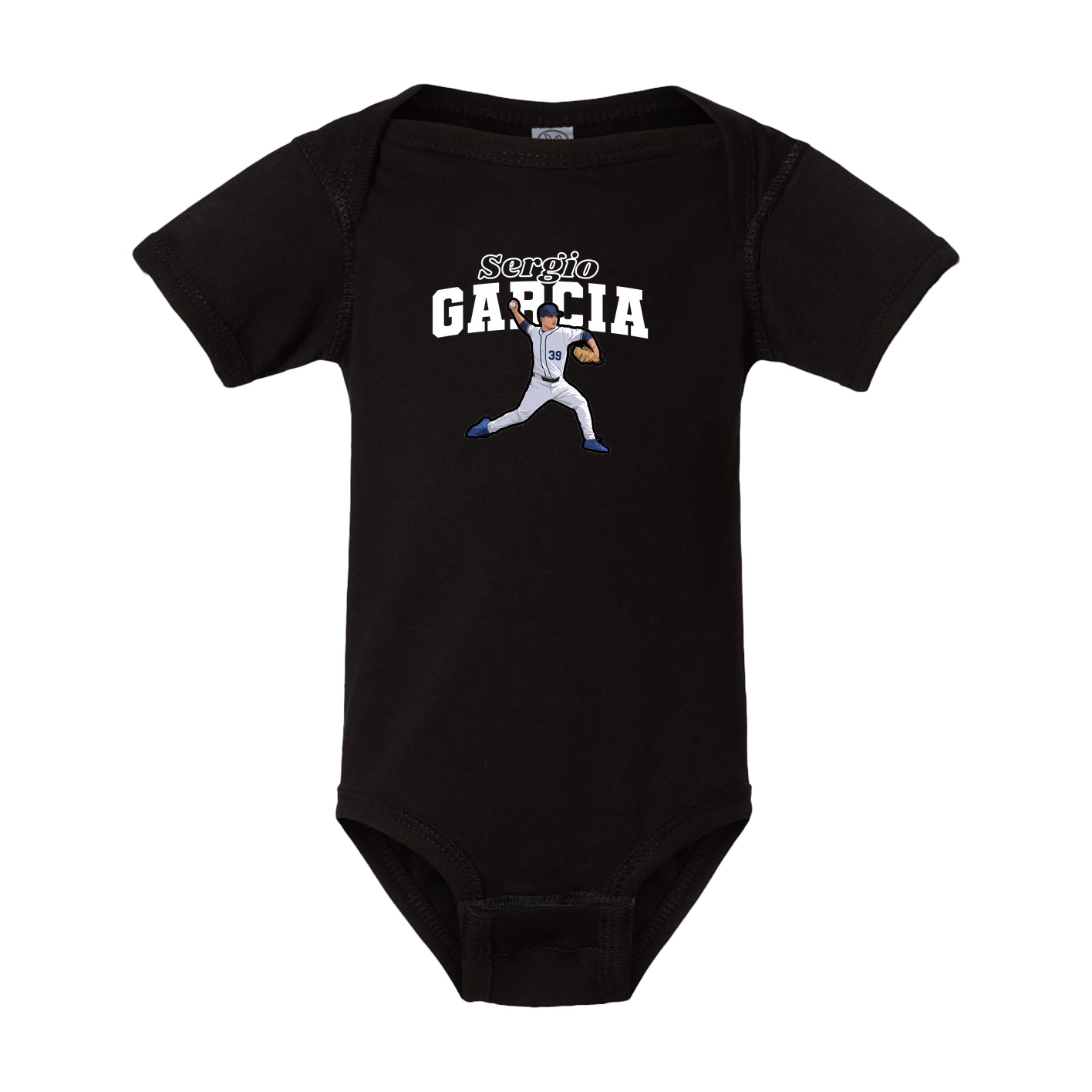 Baby Onesie — Name Arch in Black