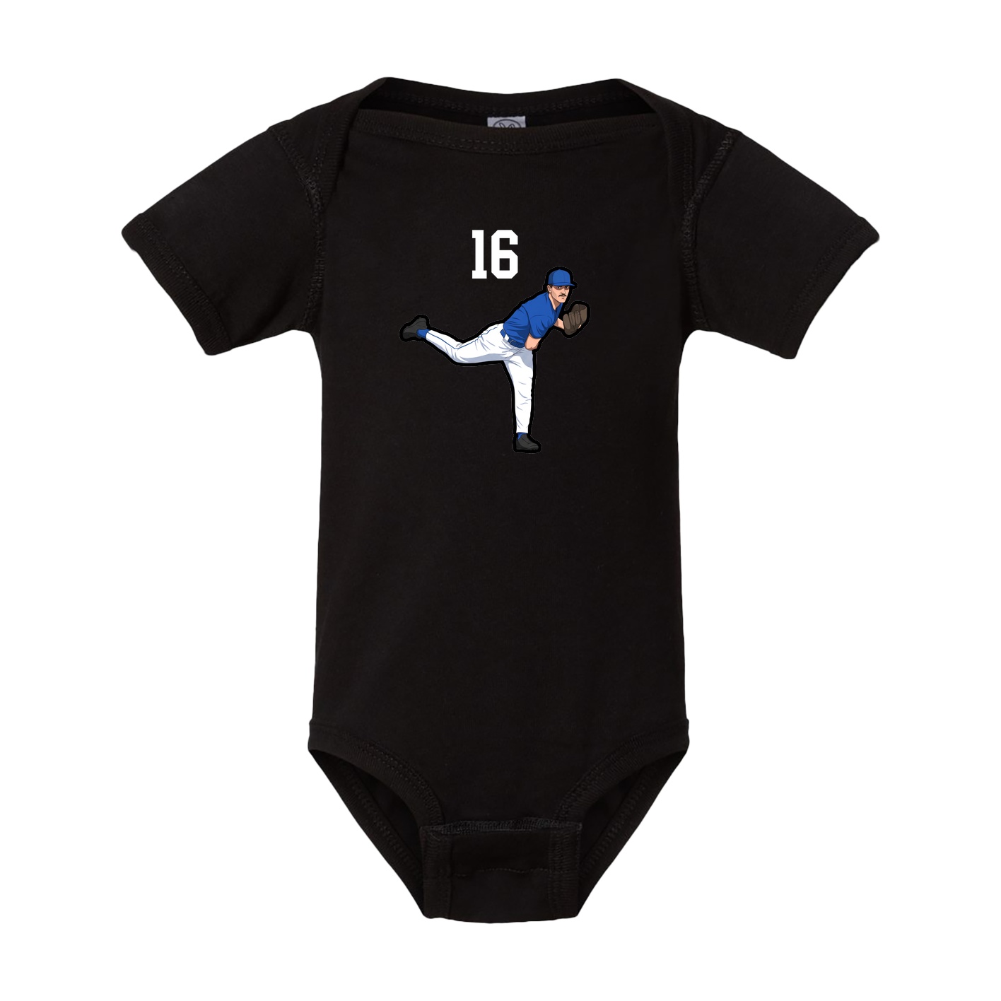 Baby Onesie — Number Top in Black