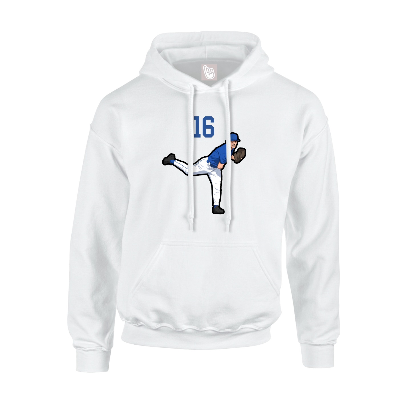 Hoodie — Number Top in White