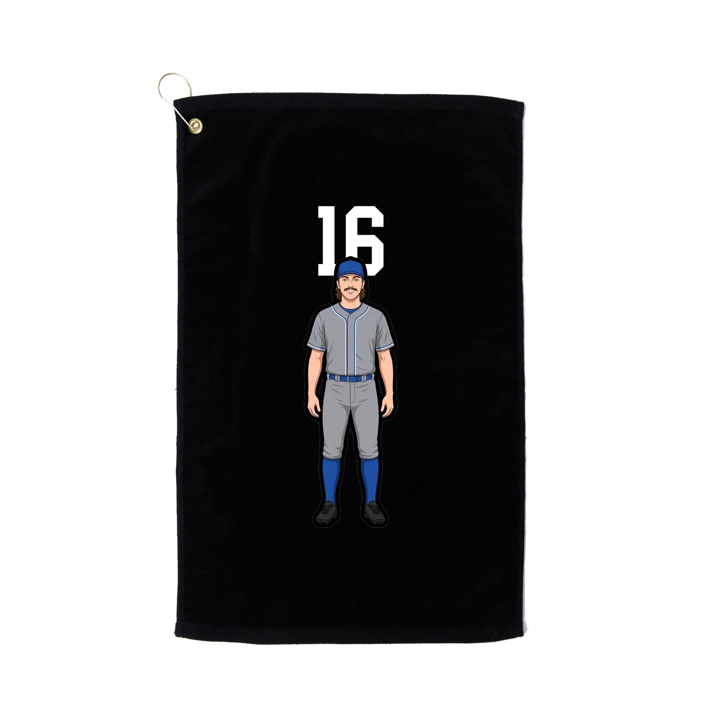 Golf Towel — Number Top in Black