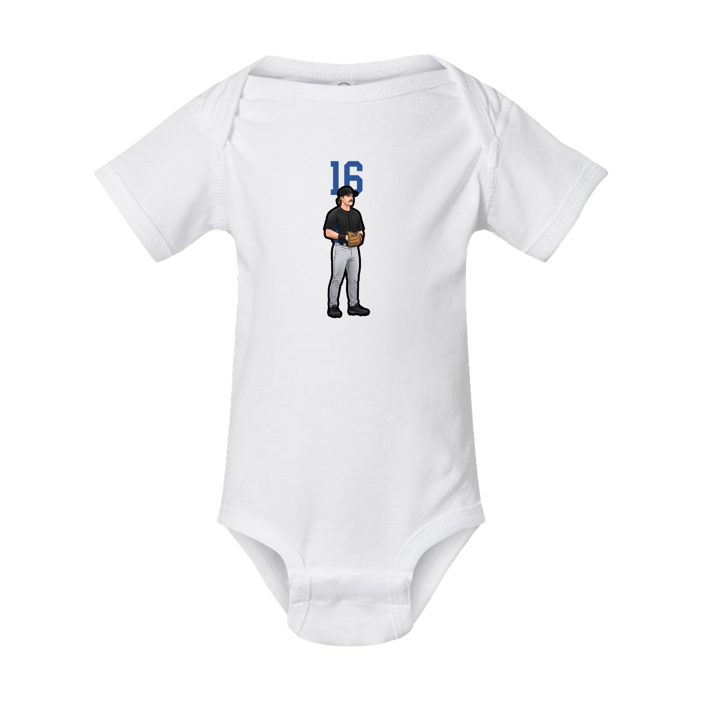 Baby Onesie — Number Top in White