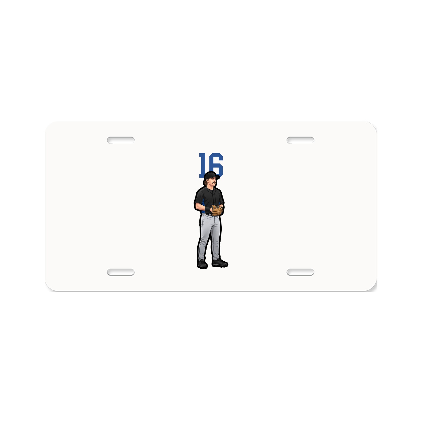 License Plate — Number Top in Classic