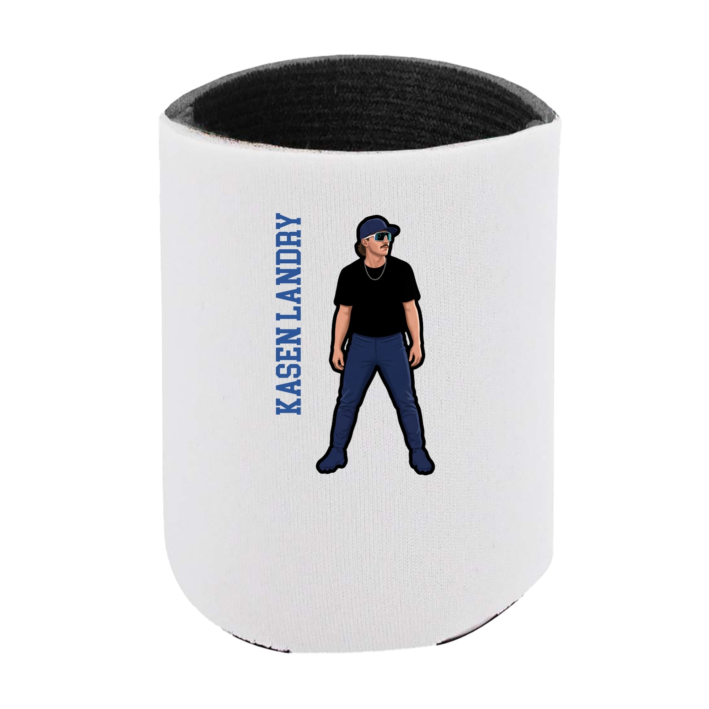 Can Holder — Name Vertical in White