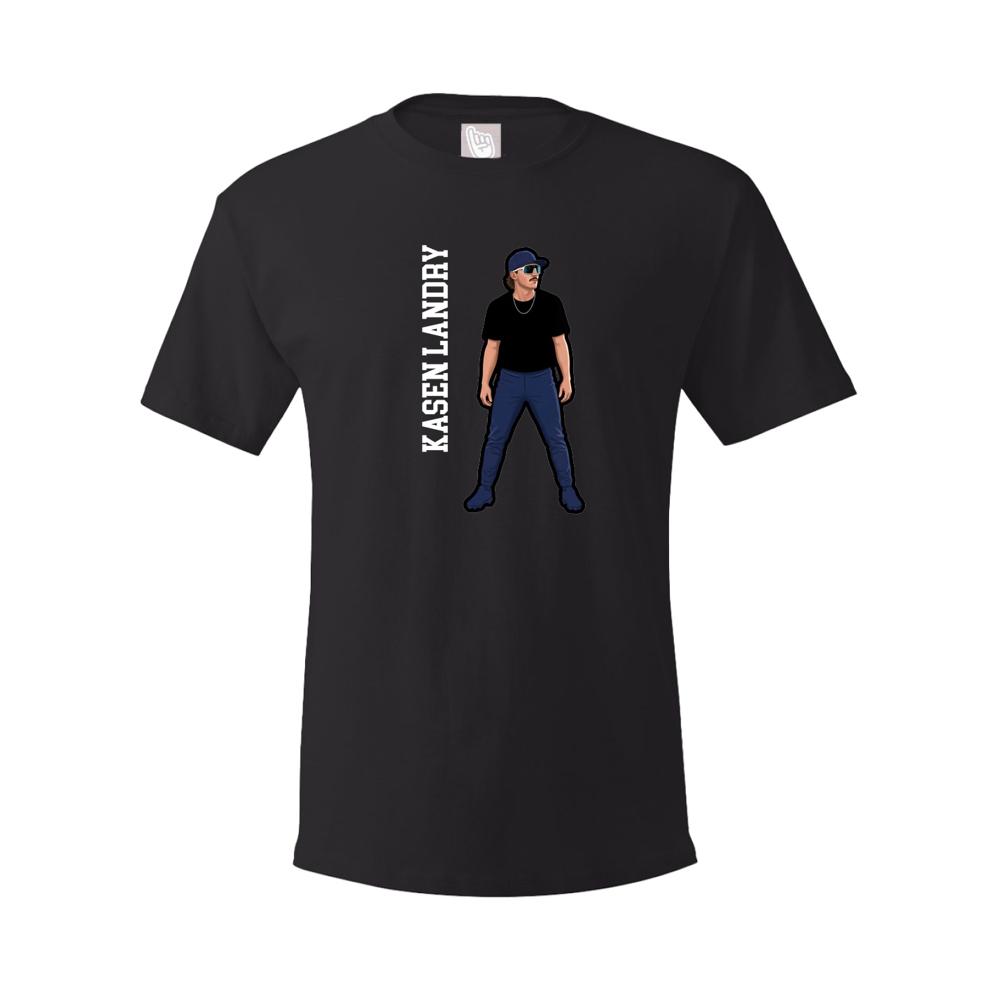 Tee — Name Vertical in Black