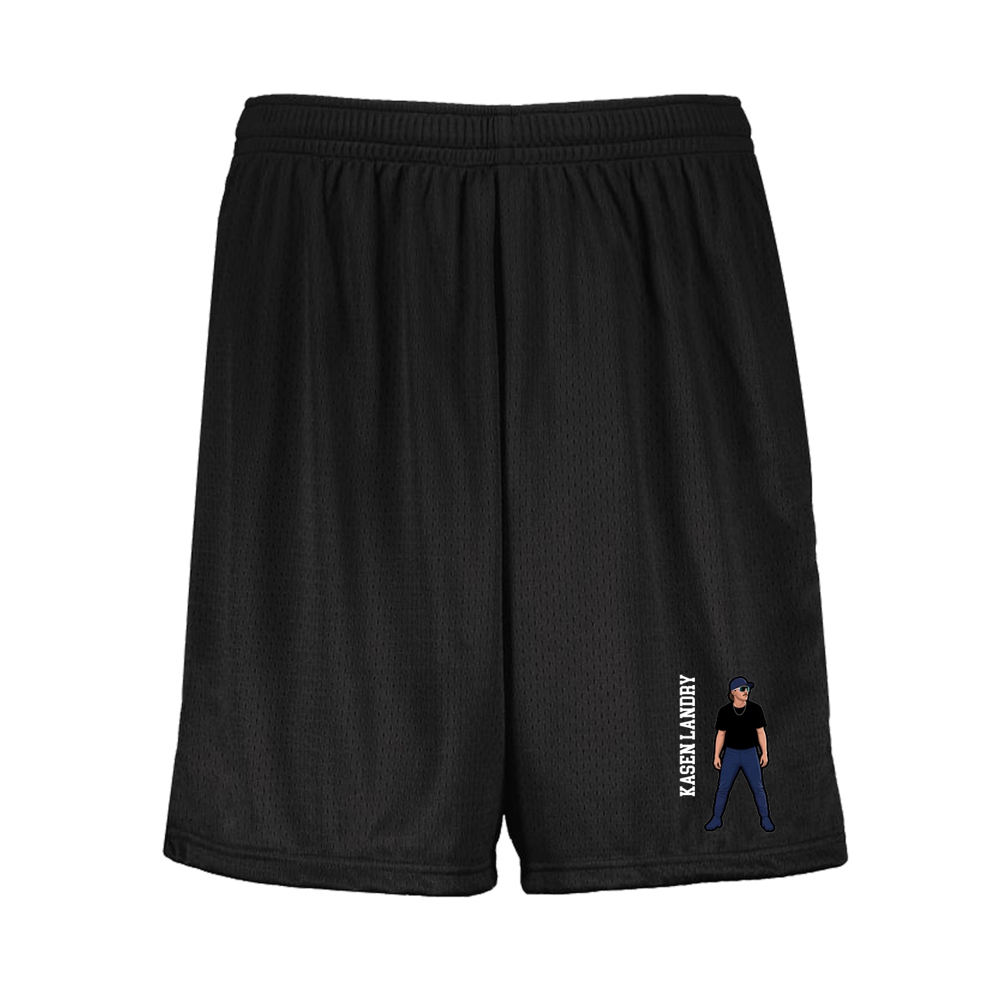 Shorts — Name Vertical in Black
