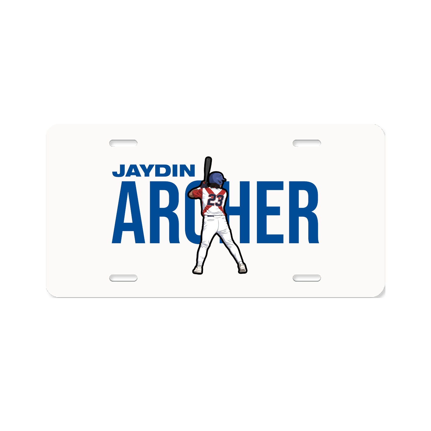 License Plate — Player Name in Classic