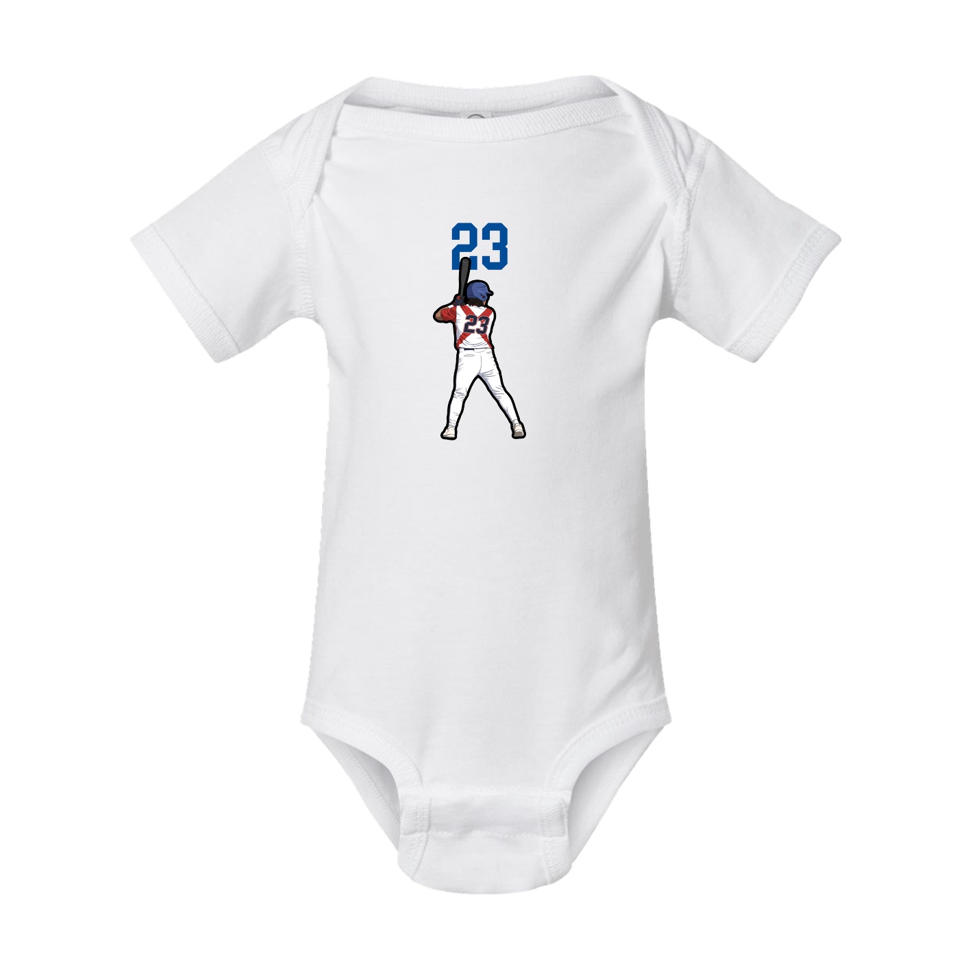 Baby Onesie — Number Top in White