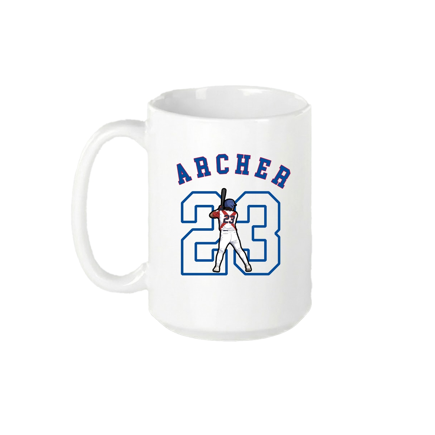 15oz Coffee Mug — Shirsey Arch in White