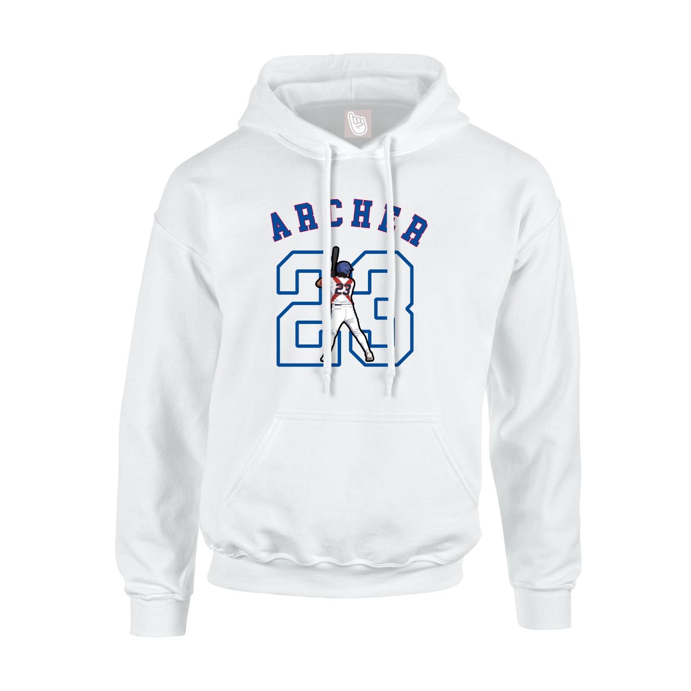 Youth Hoodie — Shirsey Arch in White
