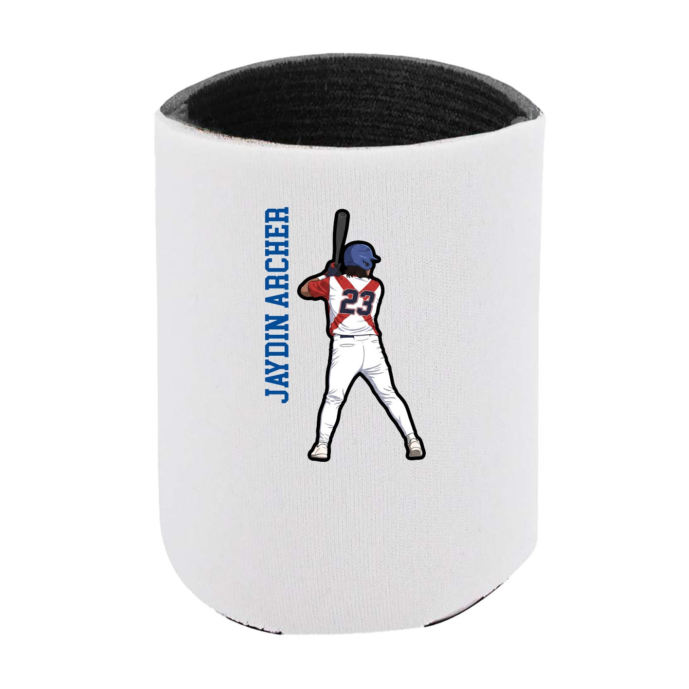 Can Holder — Name Vertical in White