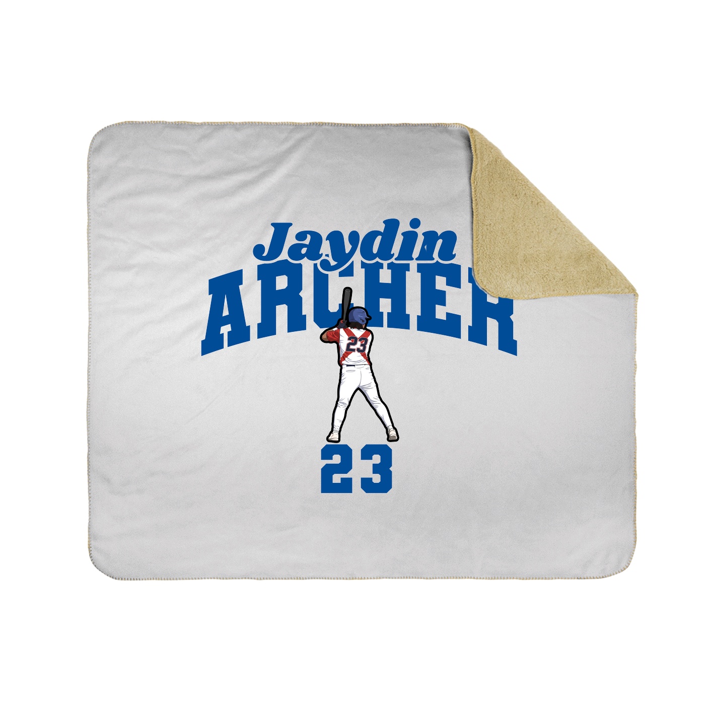 Throw Blanket — Signature Arch in White